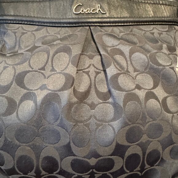 COACH Ashley F20111 Signature C Shoulder Bag Crossbody Black Hang Tag - Picture 3 of 8